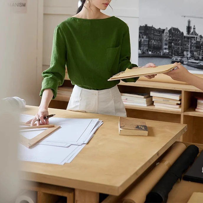Damen Kreative und stilvolle Bluse Nord Taschen