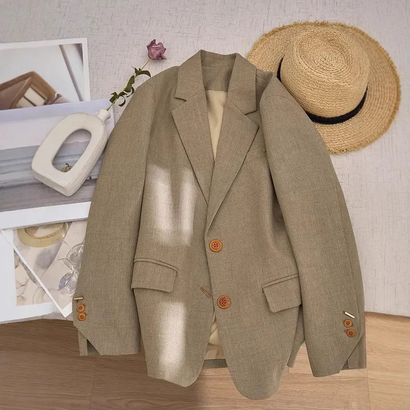 Damen Klassischer Wollblazer Nord Taschen