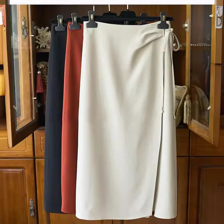 Damen Eleganter Wickelrock aus hochwertigem Stoff Nord Taschen