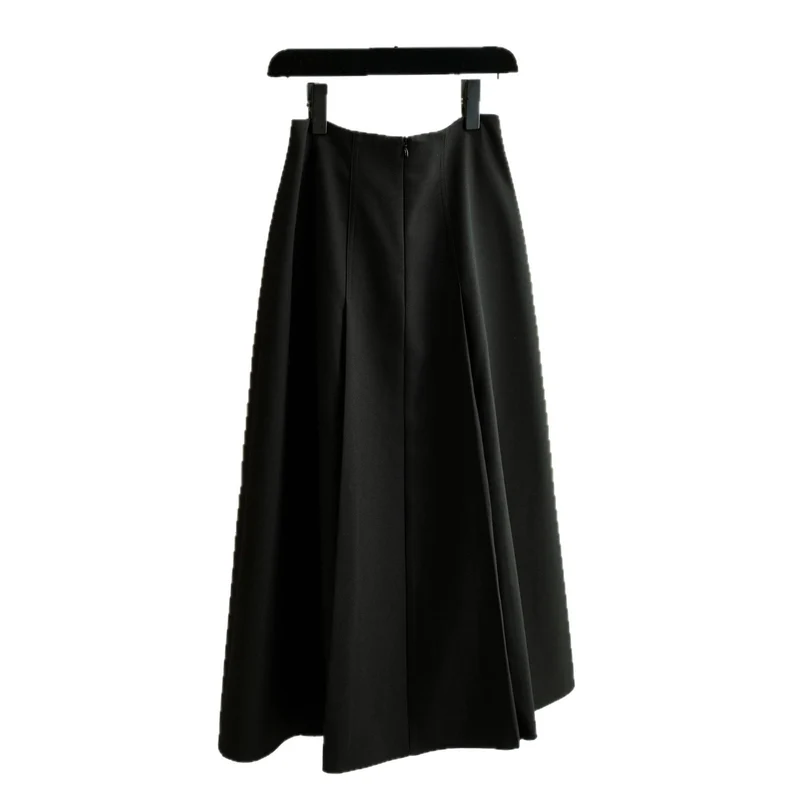 Damen Eleganter, weit geschnittener Maxirock Nord Taschen
