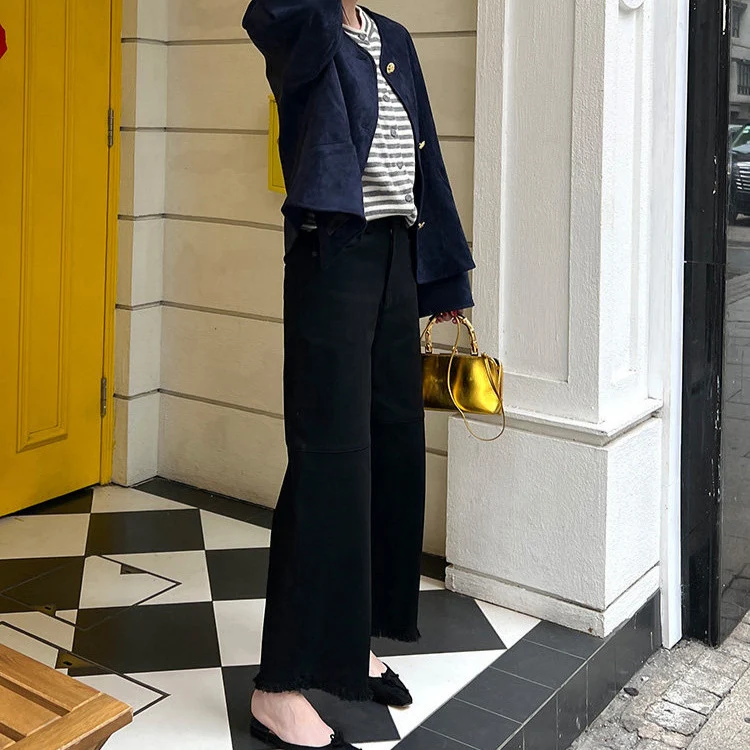 Damen Lässige Oversized Strickjacke Nord Taschen