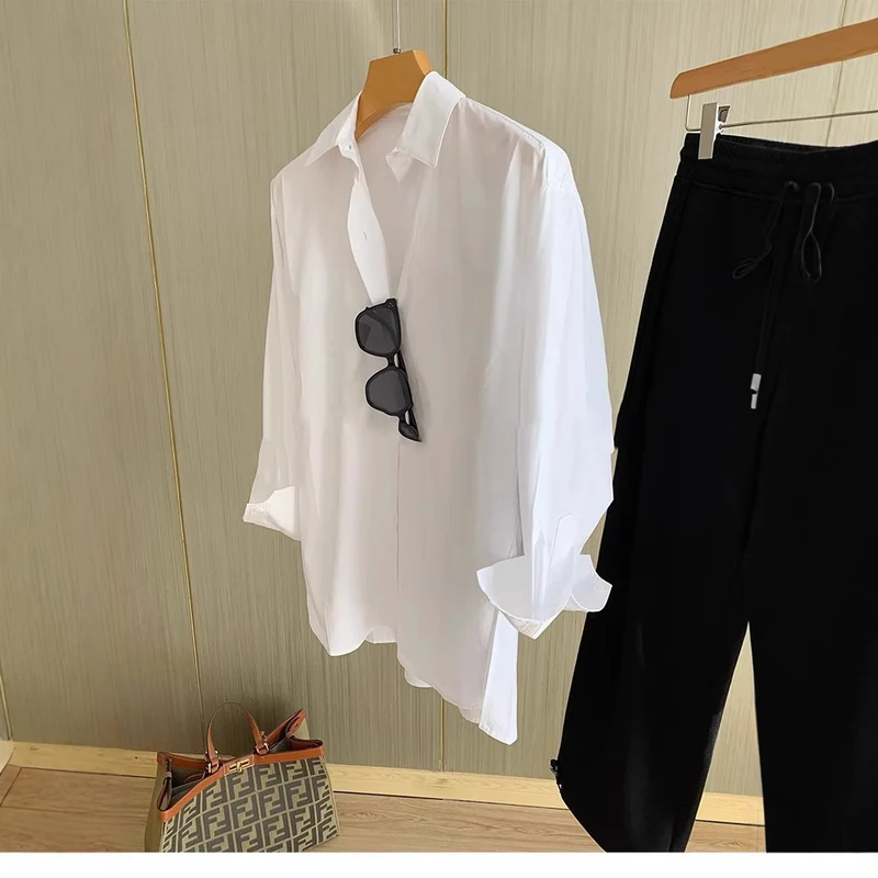 Damen Lässige Oversized-Bluse Nord Taschen