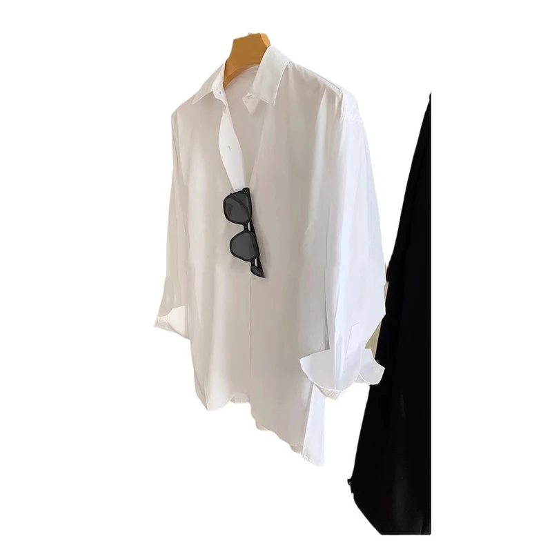 Damen Lässige Oversized-Bluse Nord Taschen