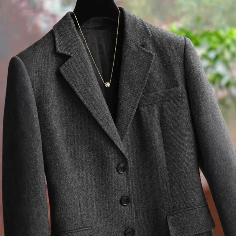 Damen Eleganter und stilvoller Wollblazer Nord Taschen