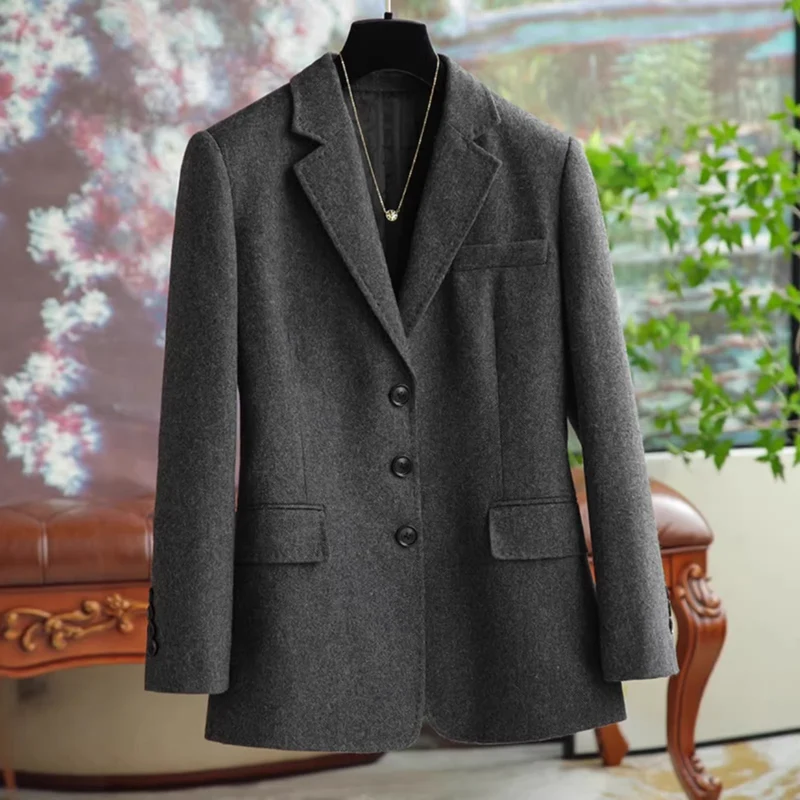 Damen Eleganter und stilvoller Wollblazer Nord Taschen