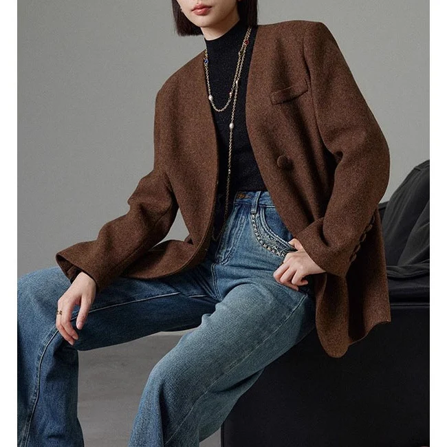 Damen Eleganter oversized Blazer Nord Taschen