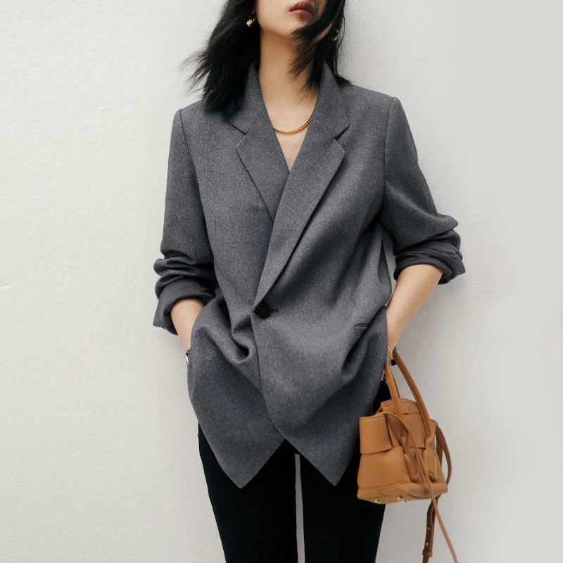Damen Eleganter Oversized-Blazer Nord Taschen