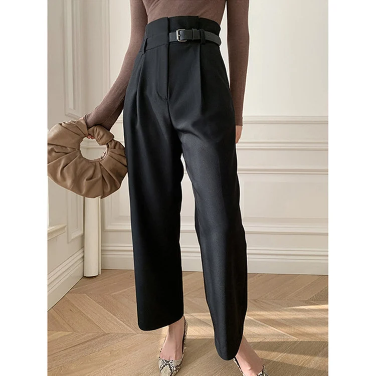 Damen Hochtaillierte Dress Pant Nord Taschen