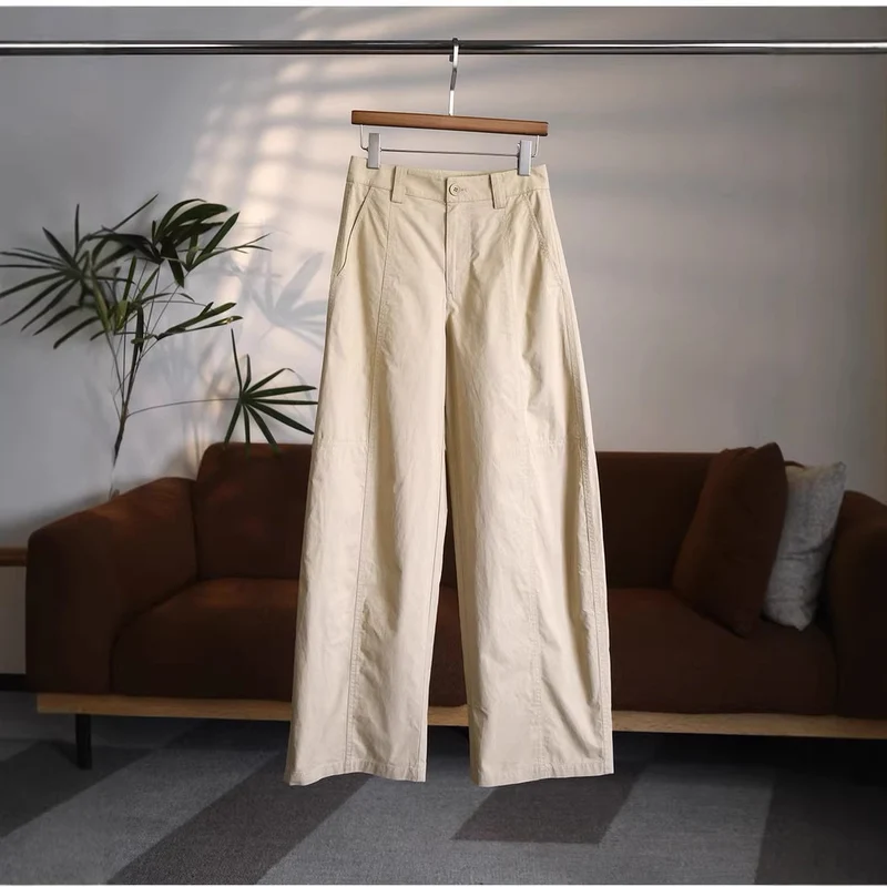 Damen Hoch taillierte Stoffhose Nord Taschen