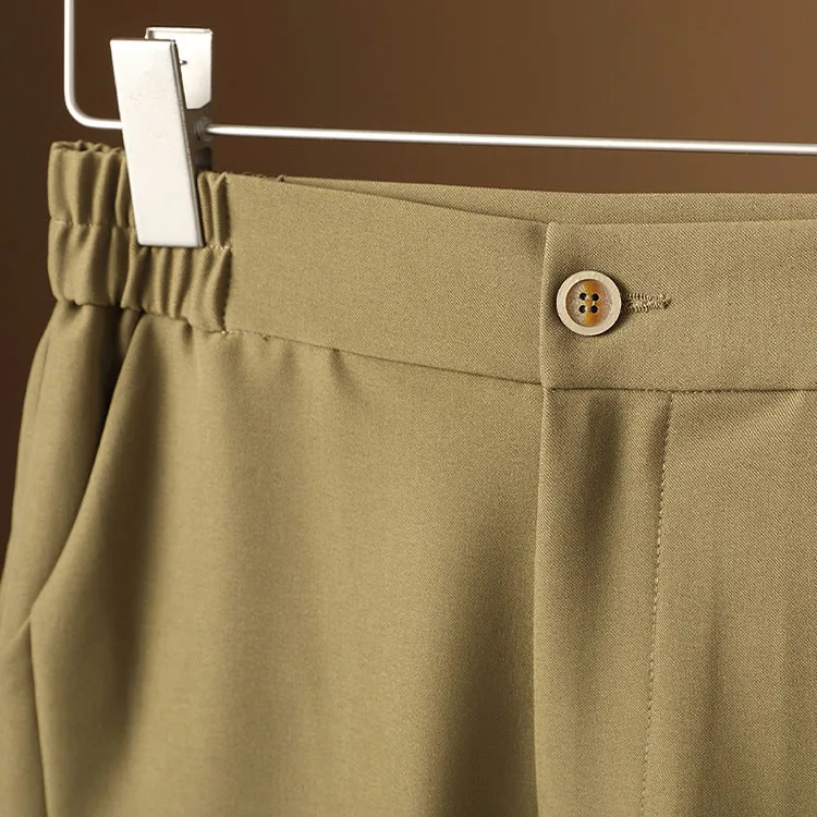 Damen Hoch taillierte, bequeme Stoffhose Nord Taschen