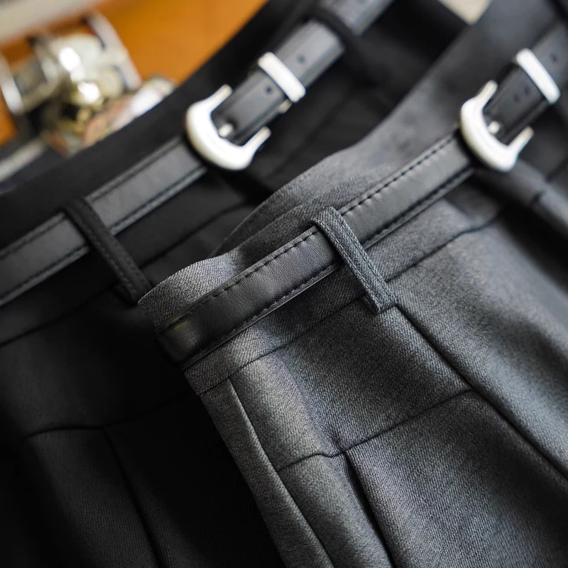 Damen Eleganter Midirock mit Taillengürtel Nord Taschen