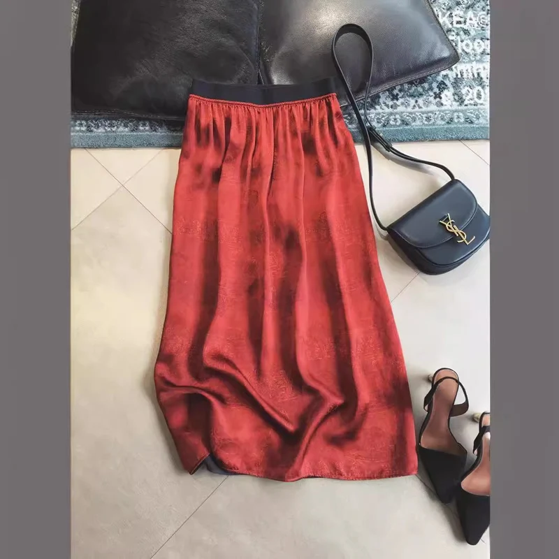 Damen Eleganter Midirock mit schwingendem Saum Nord Taschen