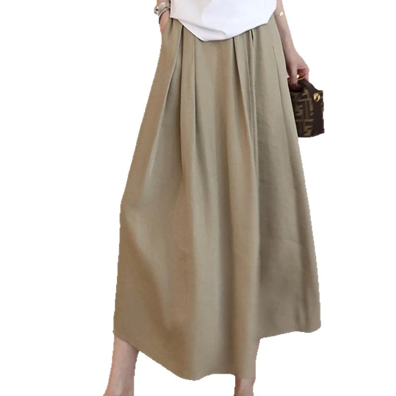 Damen Eleganter Midirock mit schmeichelndem Faltenwurf Nord Taschen