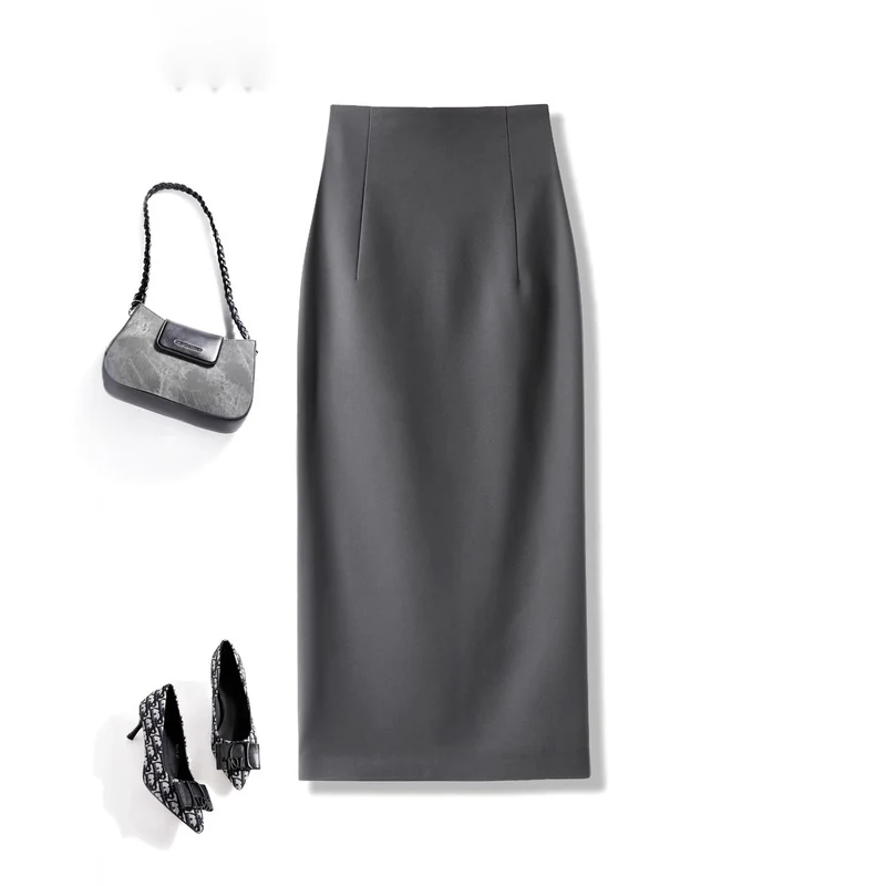 Damen Eleganter Midirock mit Raffungen Nord Taschen