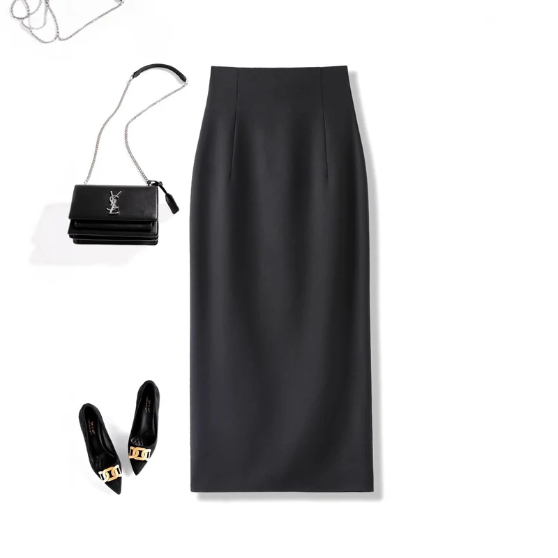 Damen Eleganter Midirock mit Raffungen Nord Taschen