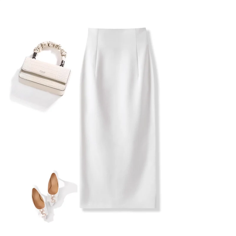 Damen Eleganter Midirock mit Raffungen Nord Taschen