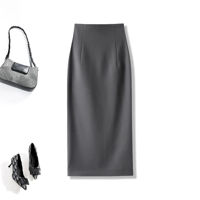 Damen Eleganter Midirock mit Raffungen Nord Taschen