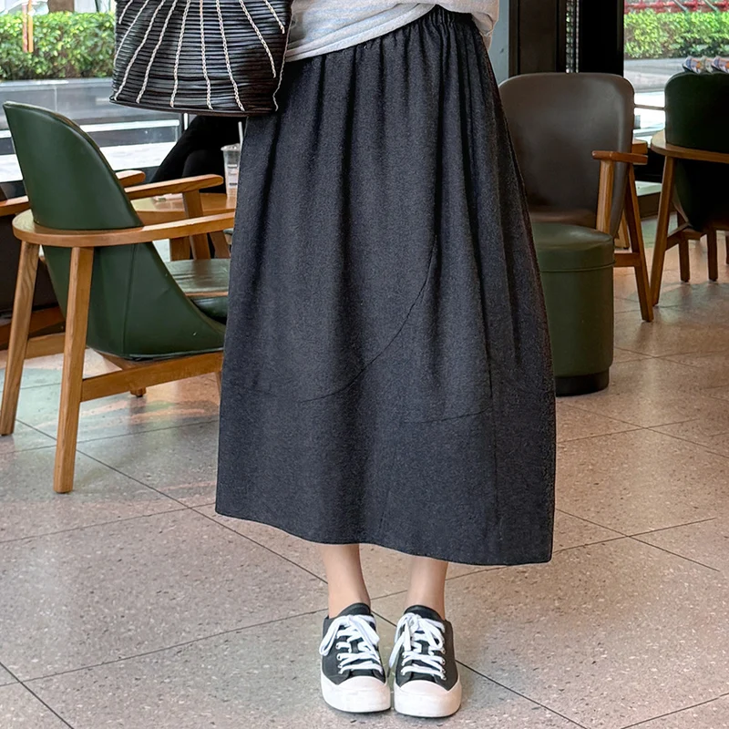 Damen Eleganter Midirock mit lässigem Schnitt Nord Taschen
