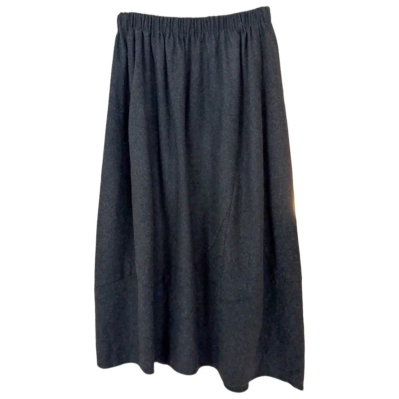 Damen Eleganter Midirock mit lässigem Schnitt Nord Taschen