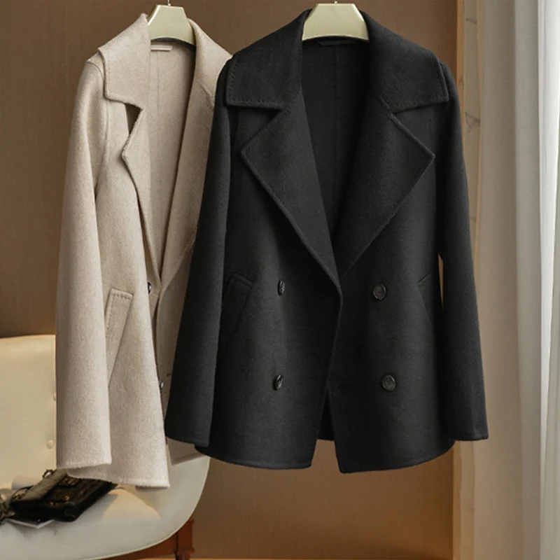 Damen Eleganter und komfortabler doppeltbreiter Blazer Nord Taschen