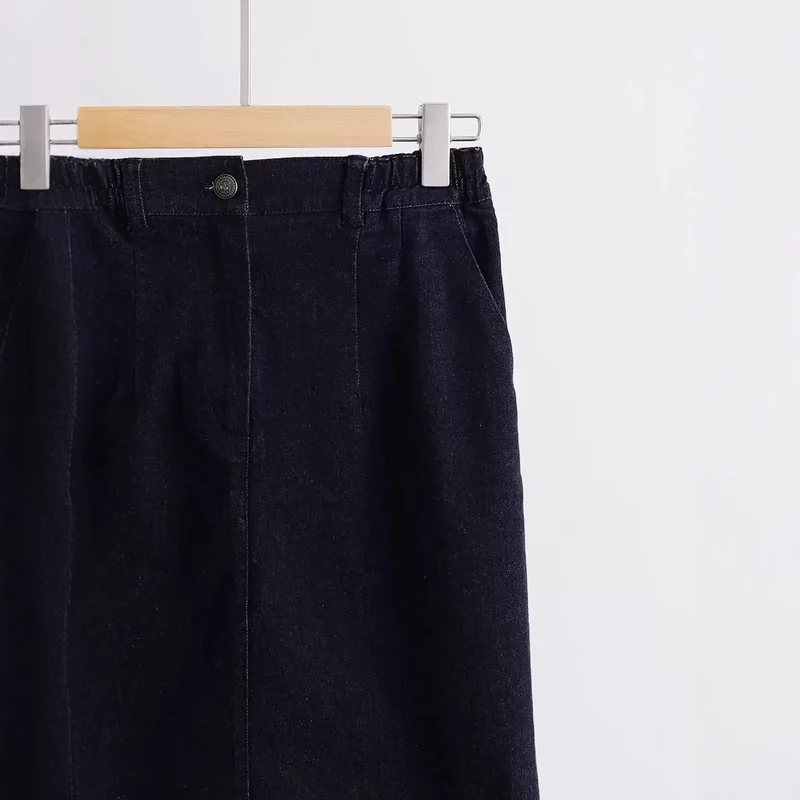 Damen Figurnaher Denimrock Nord Taschen