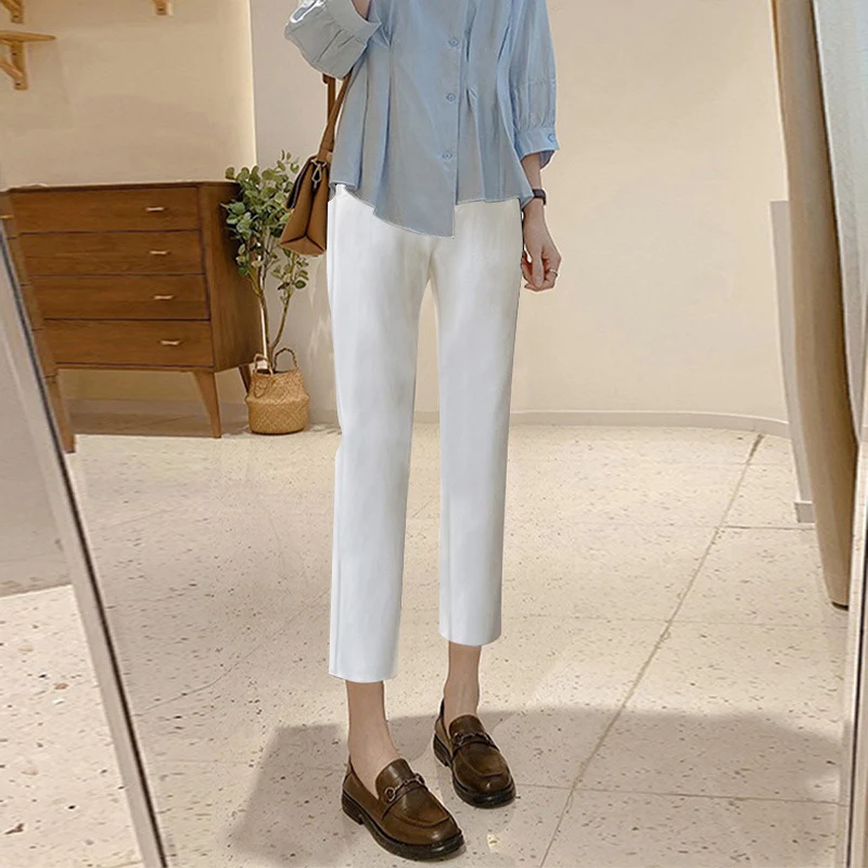 Damen Figurbetonte Stoffhose Nord Taschen