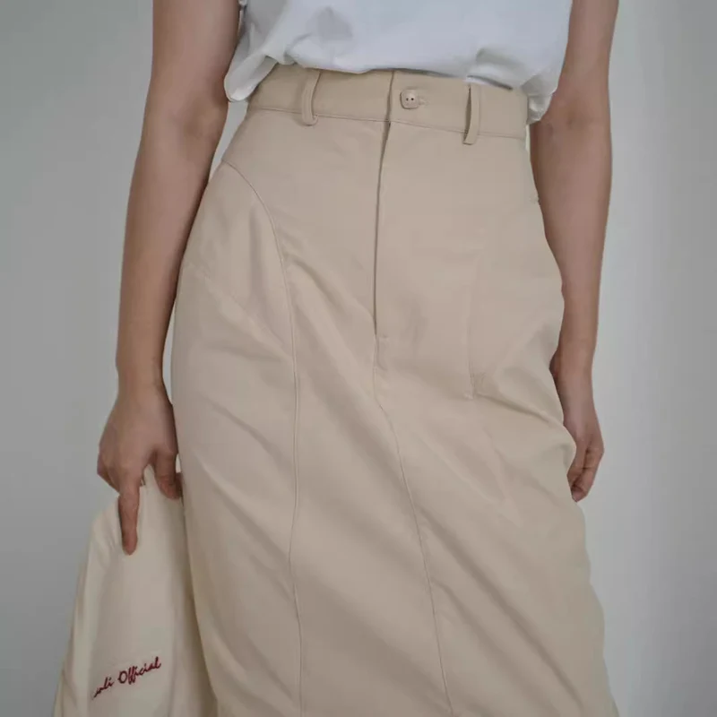 Damen Eleganter Midirock mit innovativem Schnitt Nord Taschen