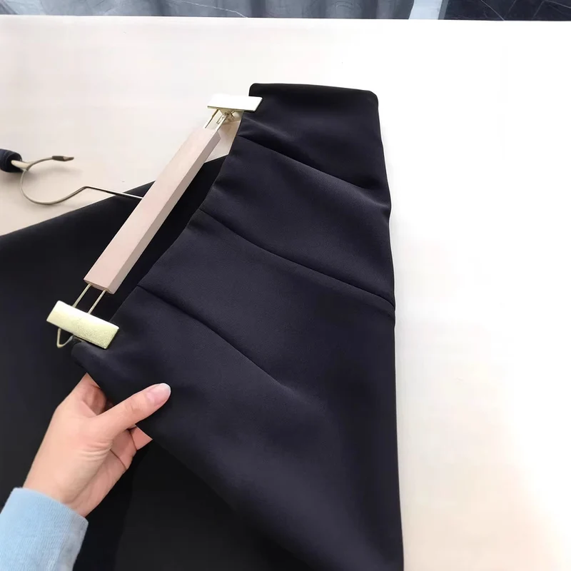 Damen Eleganter, Midirock mit hohem Bund und figurbetontem Schnitt Nord Taschen