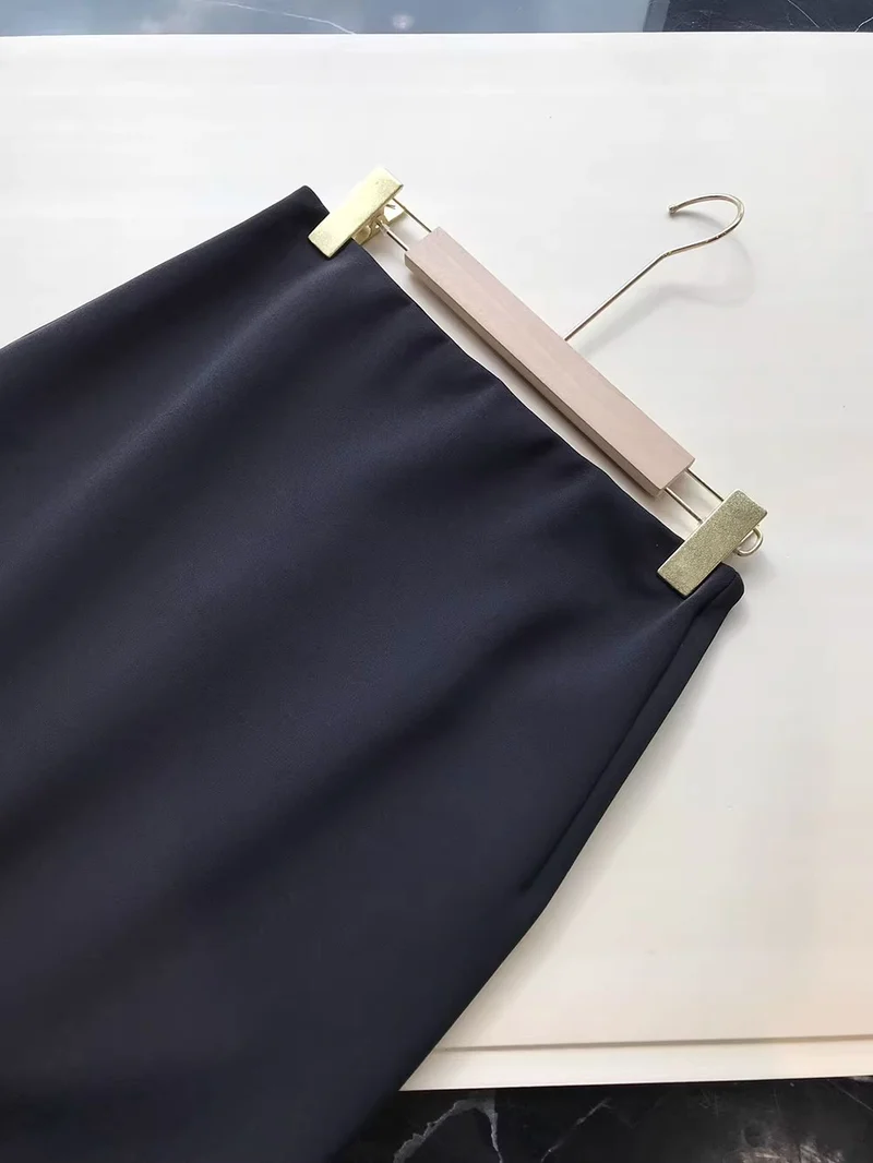 Damen Eleganter, Midirock mit hohem Bund und figurbetontem Schnitt Nord Taschen
