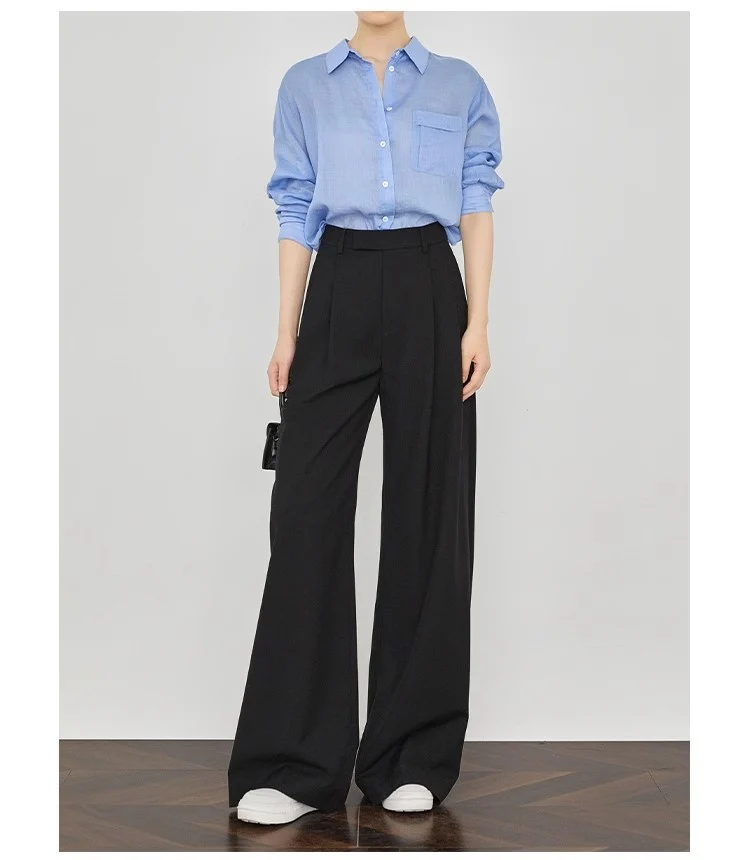 Damen Elegante und lässige weite Hose Nord Taschen