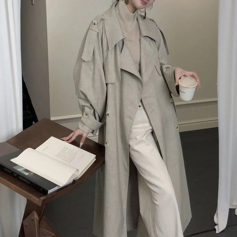 Damen Elegante und lässige Übergangsjacke mit kontrastierenden Ärmeln Nord Taschen