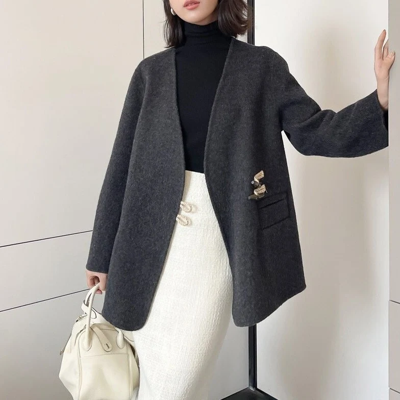 Damen Elegante und lässige Strickjacke Nord Taschen