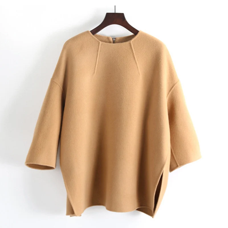 Damen Elegante und lässige Oversized-Strickjacke Nord Taschen