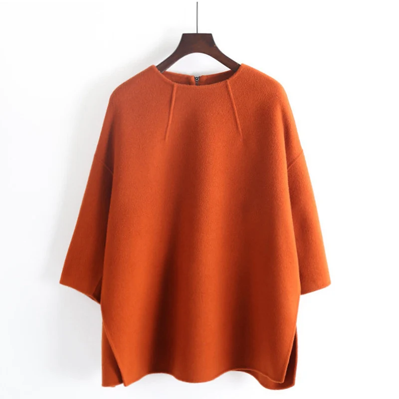 Damen Elegante und lässige Oversized-Strickjacke Nord Taschen