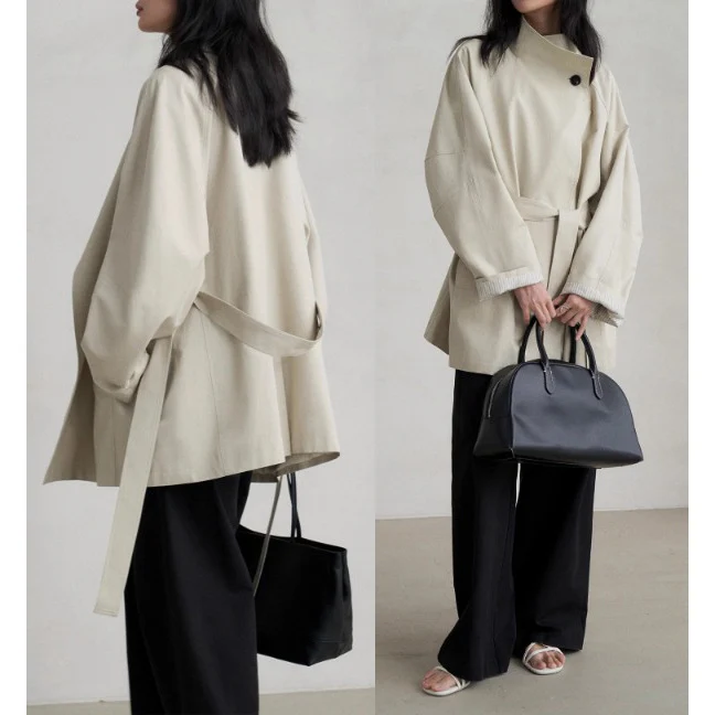 Damen Elegante und lässige Oversized-Jacke Nord Taschen