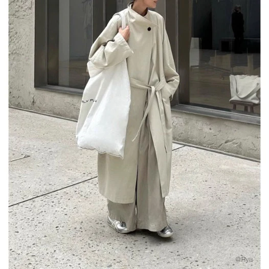 Damen Elegante und lässige Oversized-Jacke Nord Taschen