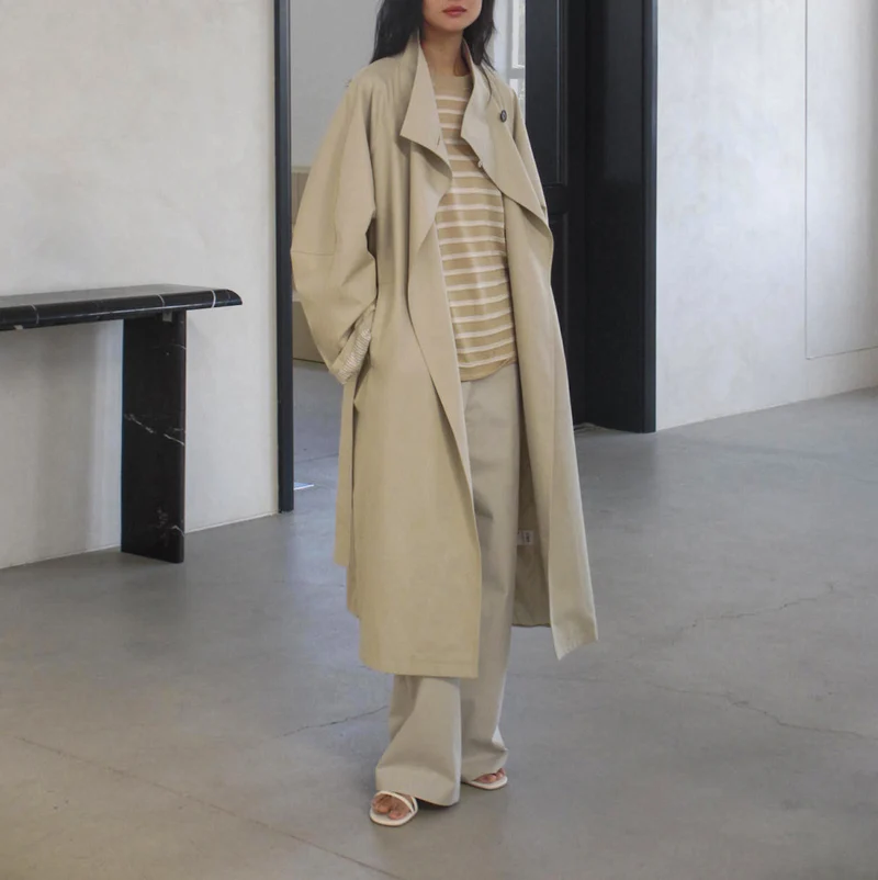 Damen Elegante und lässige Oversized-Jacke Nord Taschen