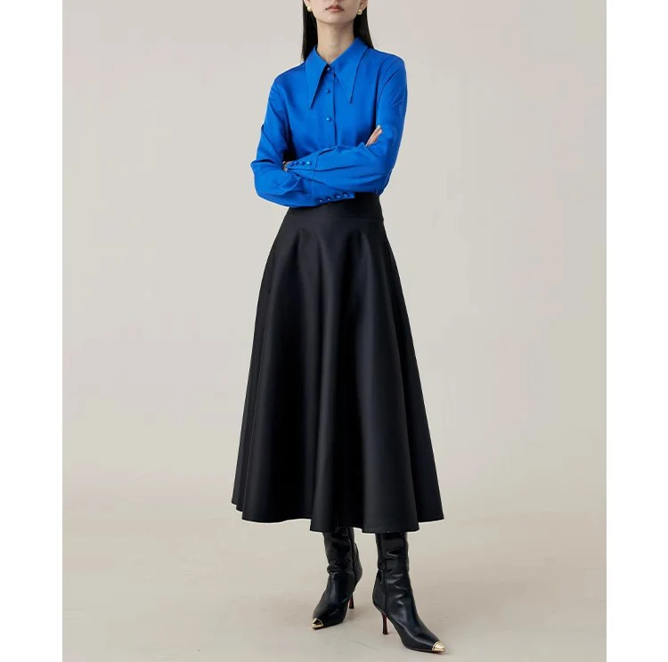 Damen Eleganter und fließender Midi-Rock Nord Taschen