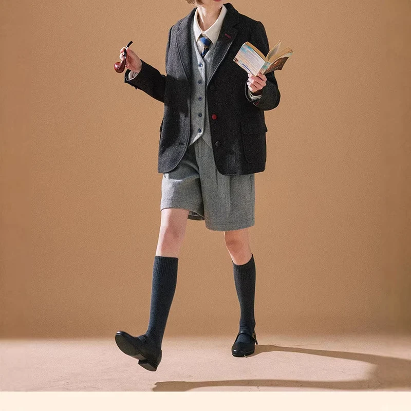 Damen Eleganter Tweed Blazer mit Struktur Nord Taschen