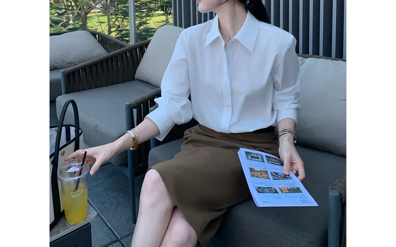 Damen Elegante und lässige Bluse Nord Taschen