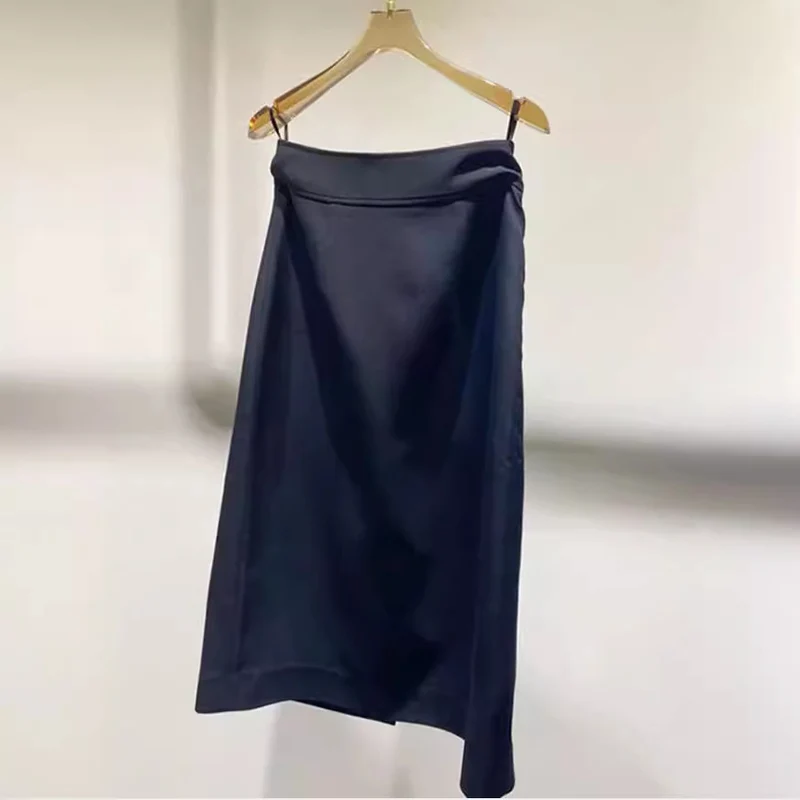 Damen Eleganter Bleistiftrock mit Schlitz Nord Taschen