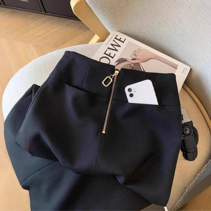 Damen Eleganter Bleistiftrock mit Reißverschluss Nord Taschen