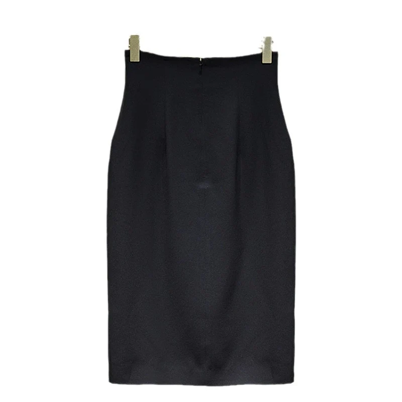 Damen Eleganter Bleistiftrock mit Knopfdetails Nord Taschen
