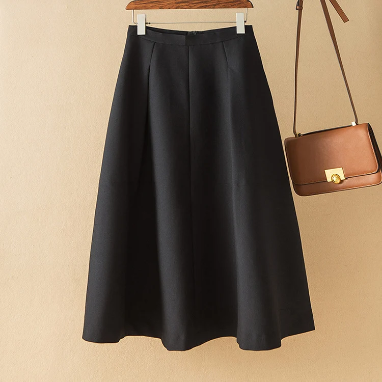 Damen Eleganter Midirock mit Falten Nord Taschen