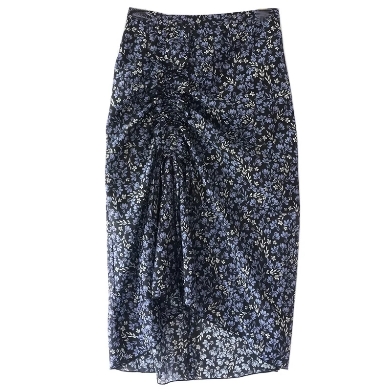 Damen Eleganter Midirock mit drapiertem Design Nord Taschen