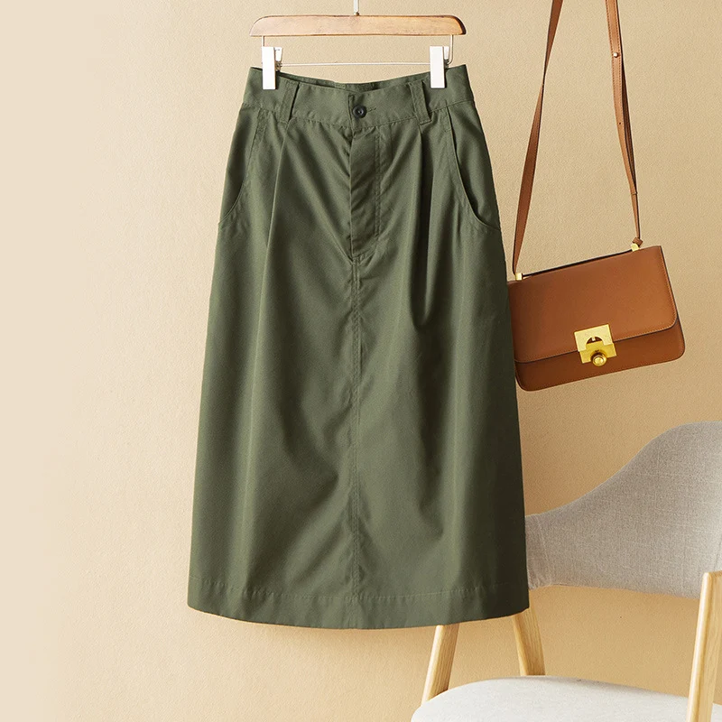 Damen Eleganter Midirock Nord Taschen