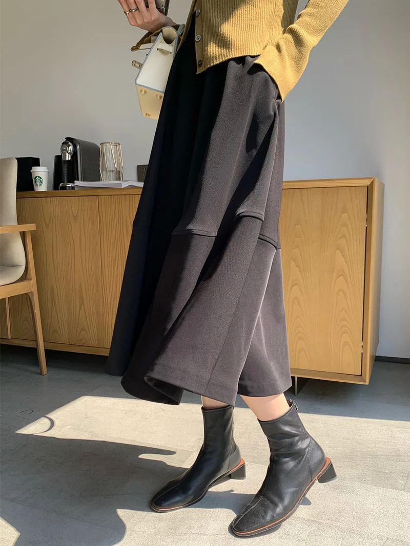 Damen Eleganter Midirock aus luftiger Baumwolle Nord Taschen