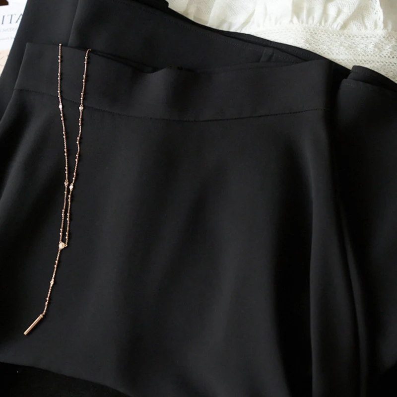 Damen Eleganter Midi-Rock mit verstellbarem Taillengürtel Nord Taschen
