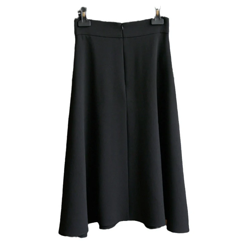 Damen Eleganter Midi-Rock mit verstellbarem Taillengürtel Nord Taschen