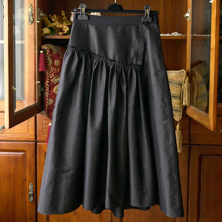 Damen Eleganter Midi-Rock mit schönem Taillenzug Nord Taschen